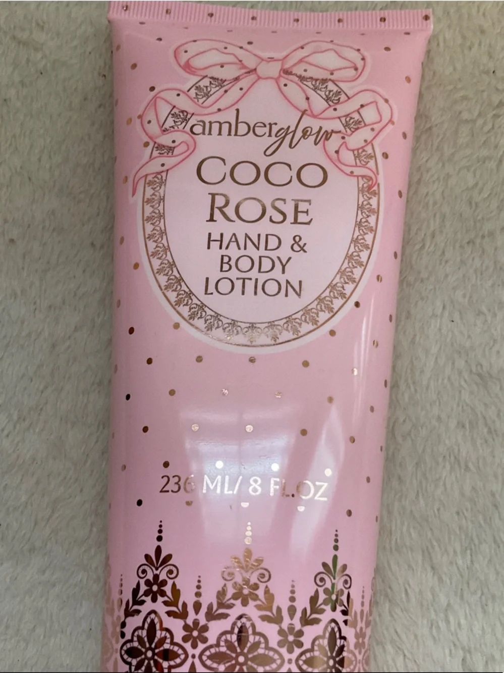 AmberGlo Coco Rose Hand & Body Lotion — Pink